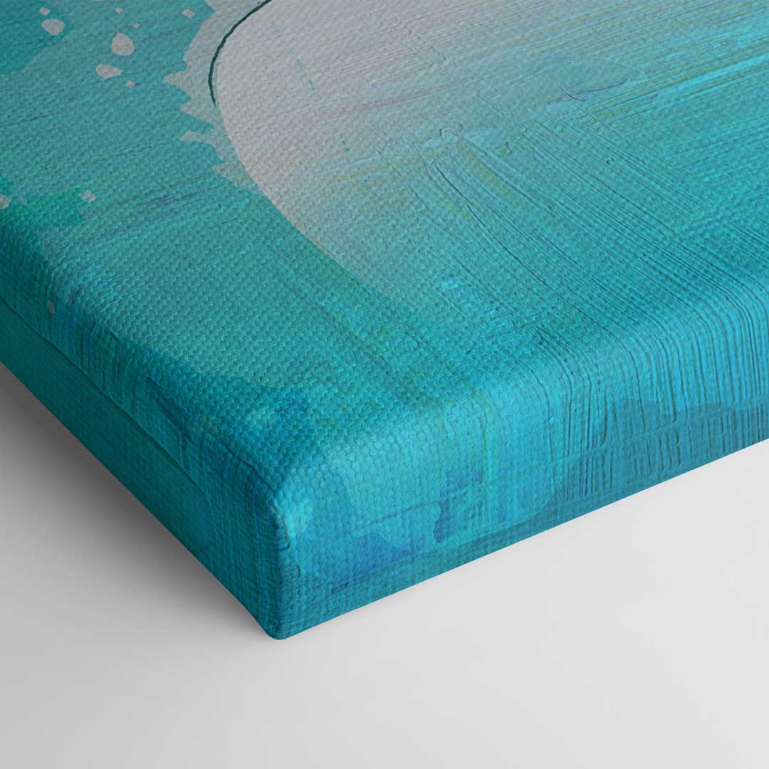 Closeup of canvas picture