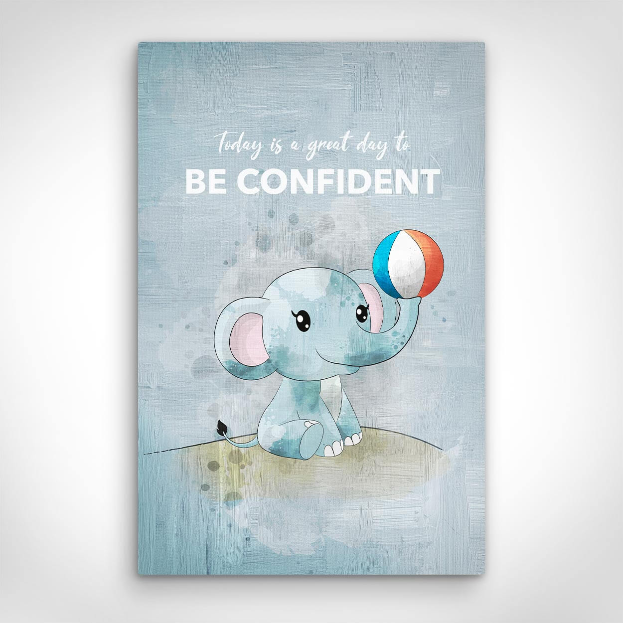”Be Confident“ canvas picture by Motivational Art front view