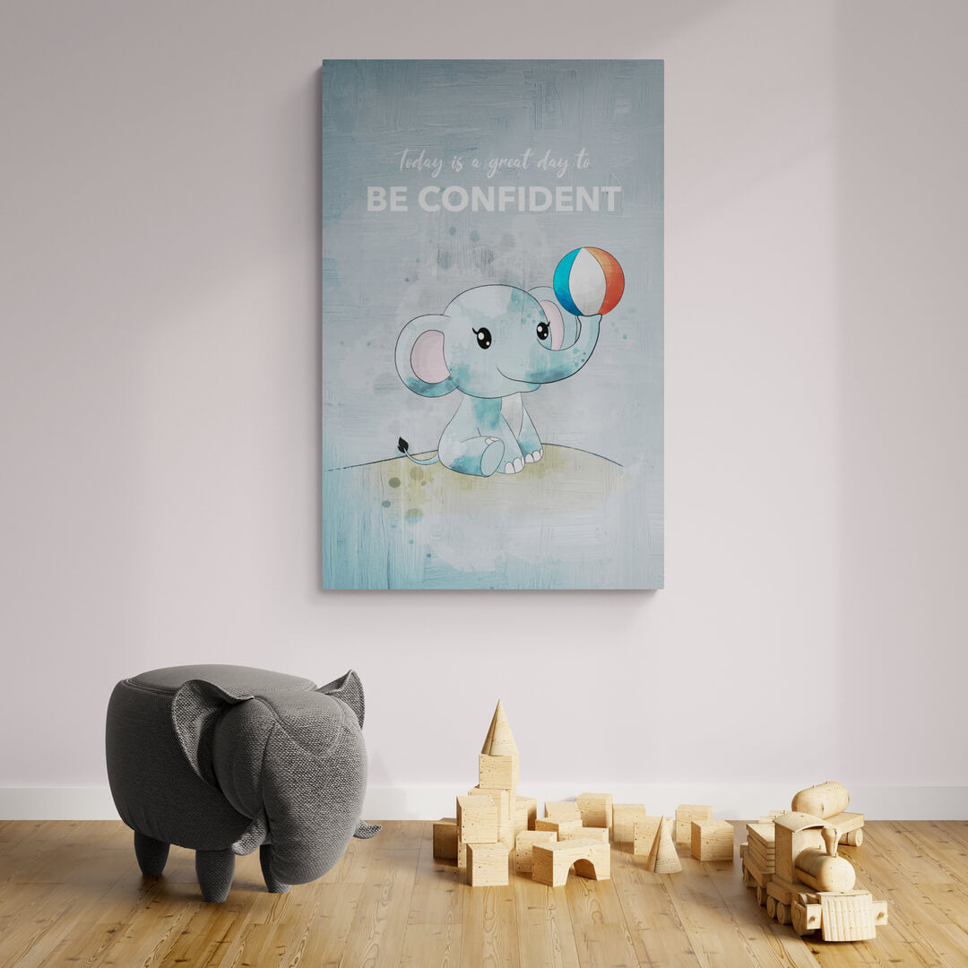 ”Be Brave“ Nursery Art canvas picture by Motivational Art