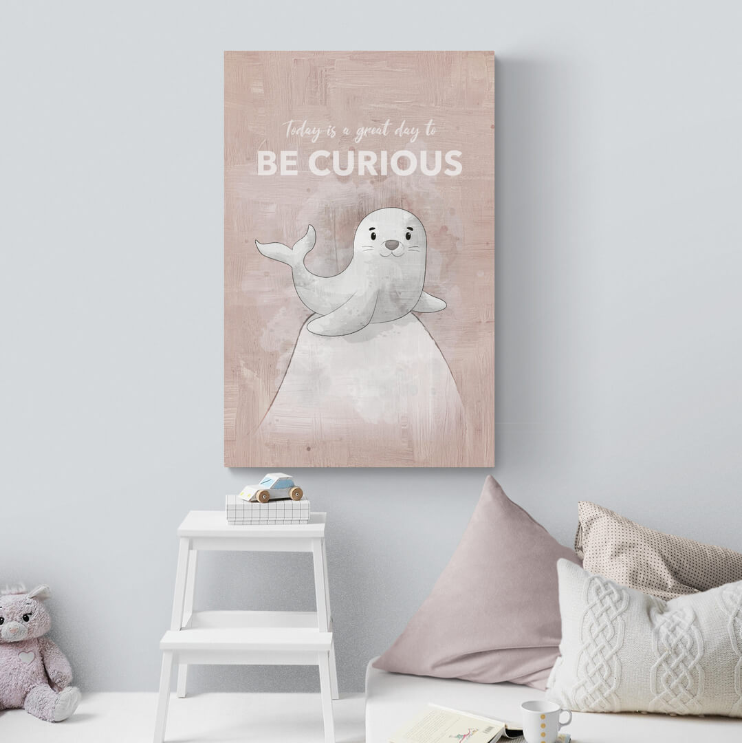 ”Be Confident“ Nursery Art canvas picture by Motivational Art