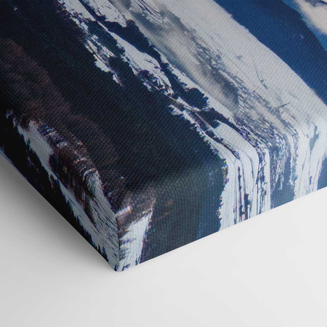 Closeup of canvas picture