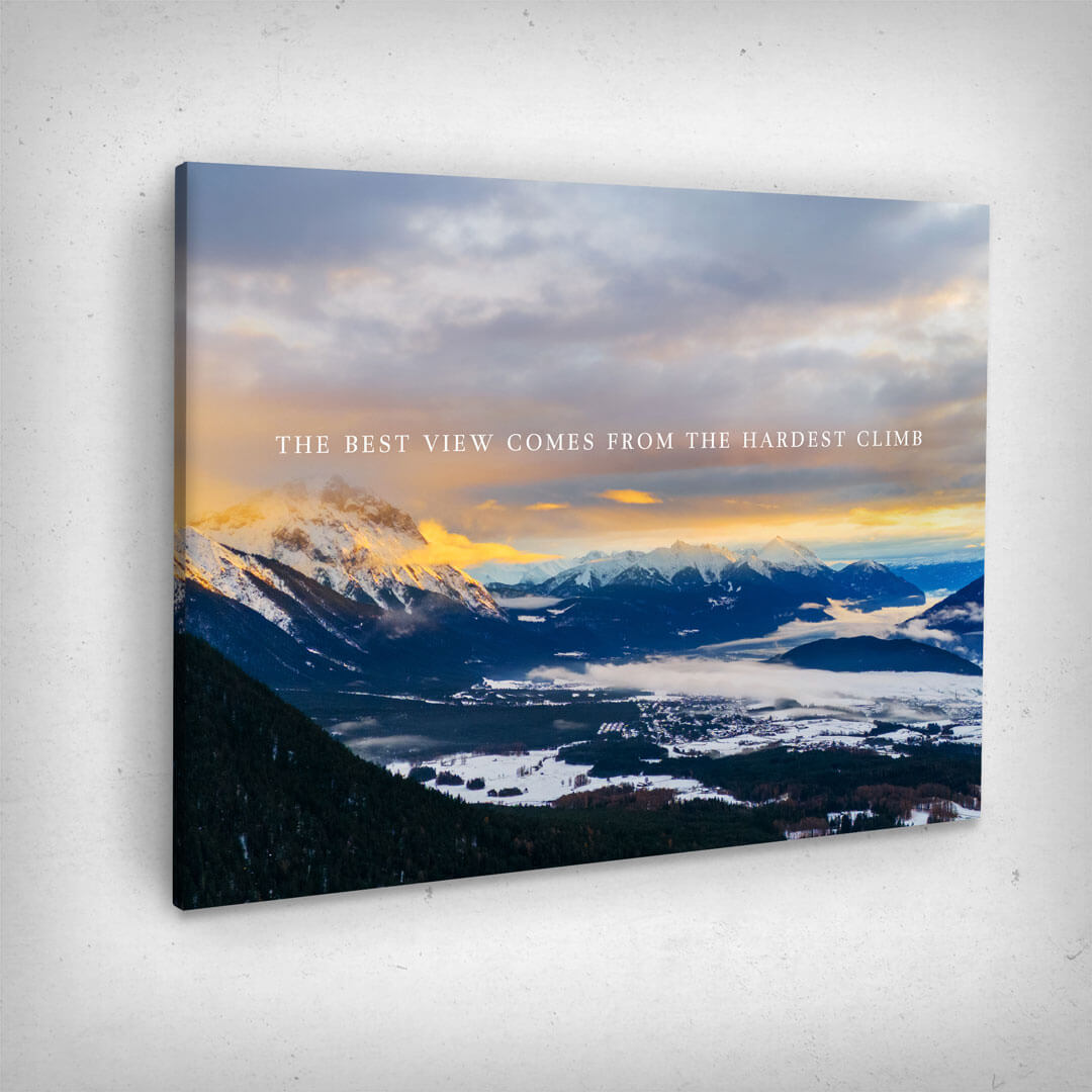 ”Best View“ canvas picture by Motivational Art side view
