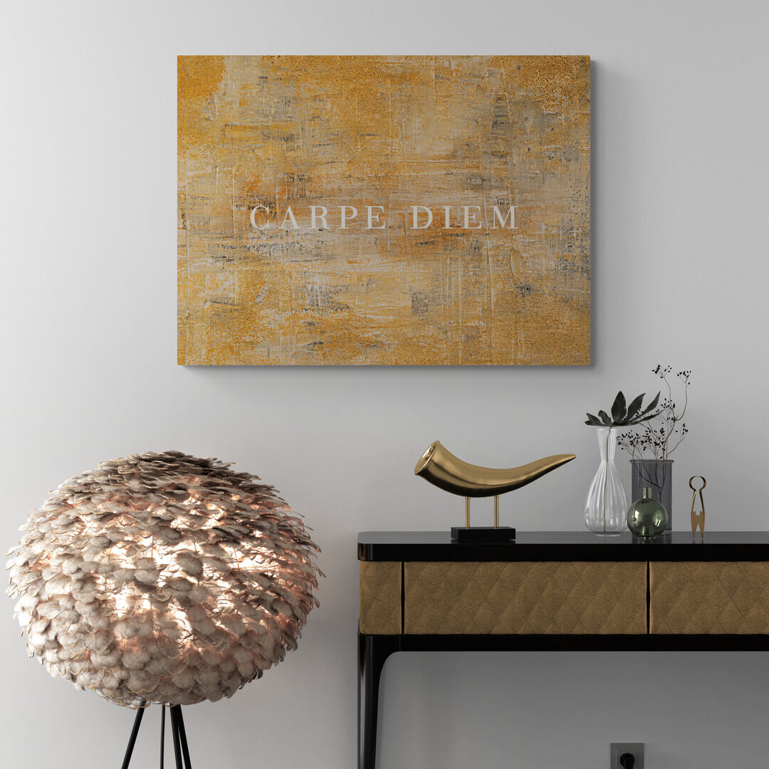 „Carpe Diem“ Living Room Art canvas picture by Motivational Art