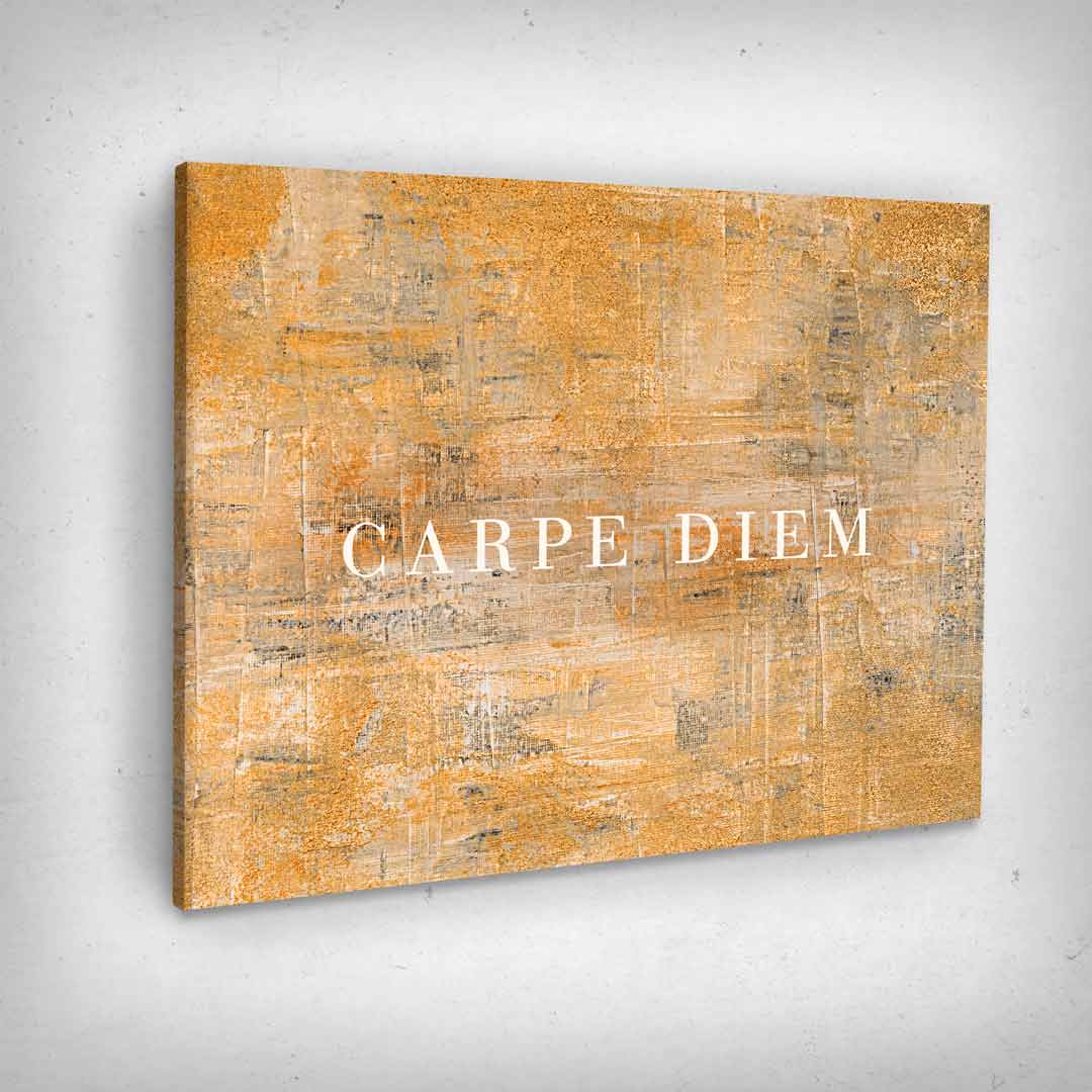 „Carpe Diem“ canvas picture by Motivational Art side view