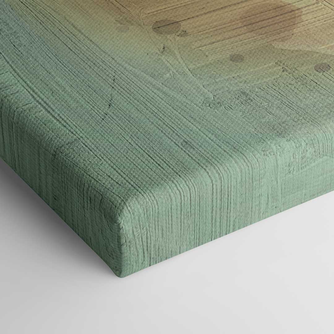 Closeup of canvas picture