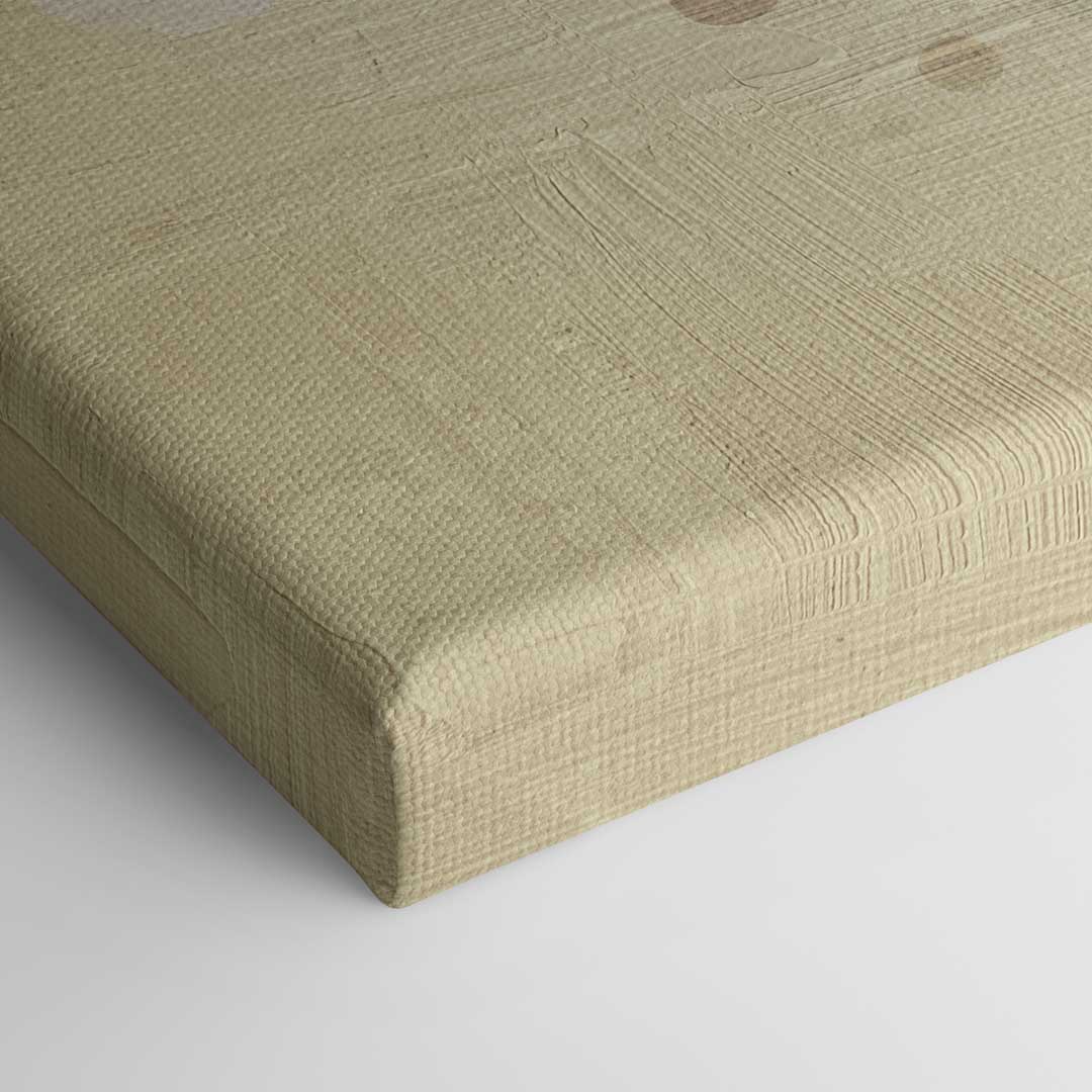 Closeup of canvas picture