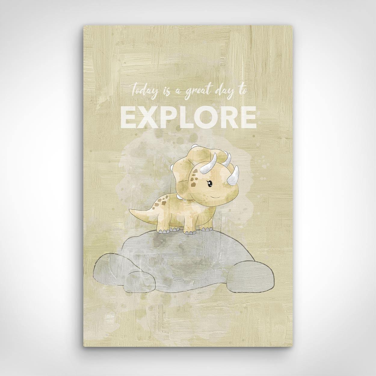 โExploreโ canvas picture by Motivational Art front view