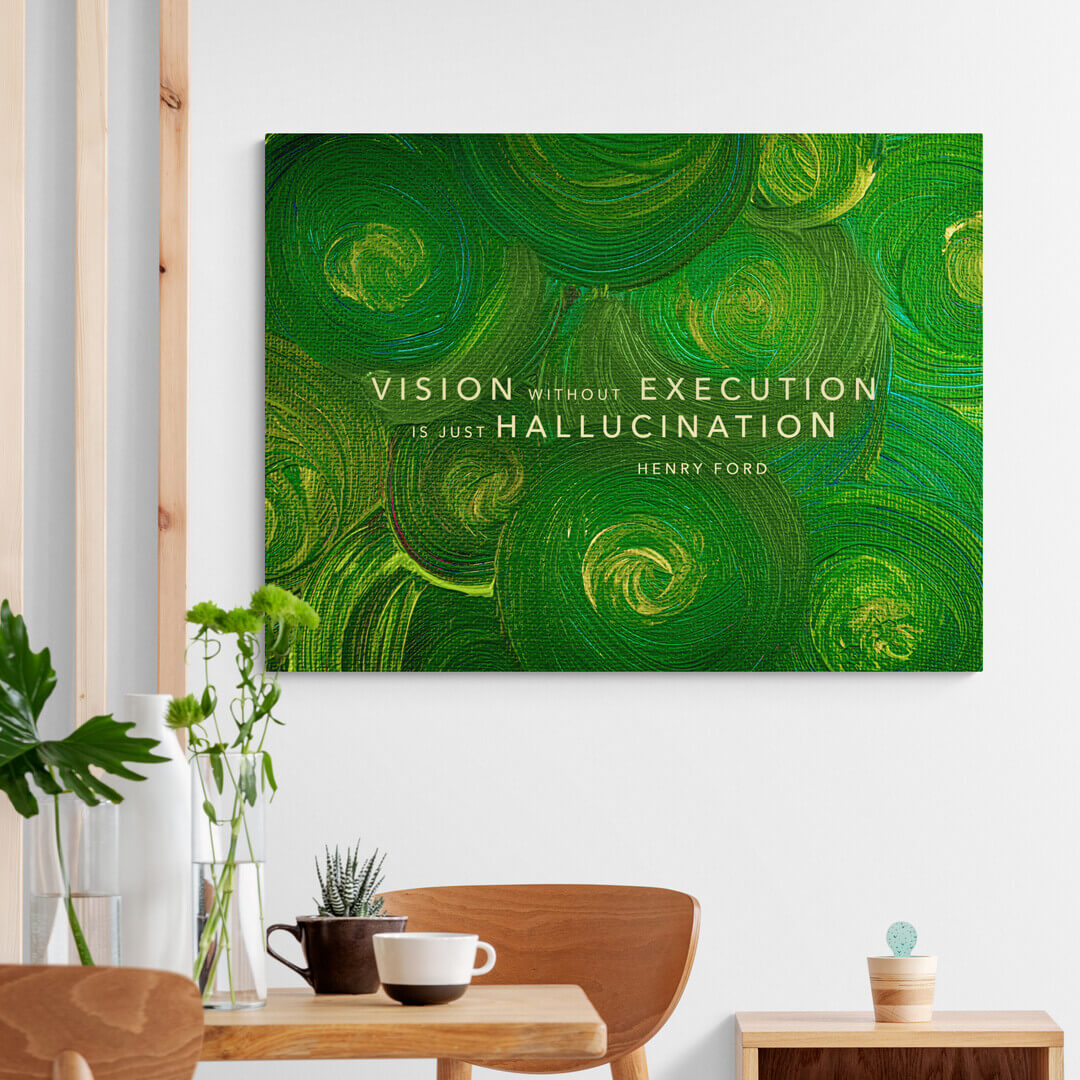 ”Hallucination“ Living Room Art canvas picture by Motivational Art