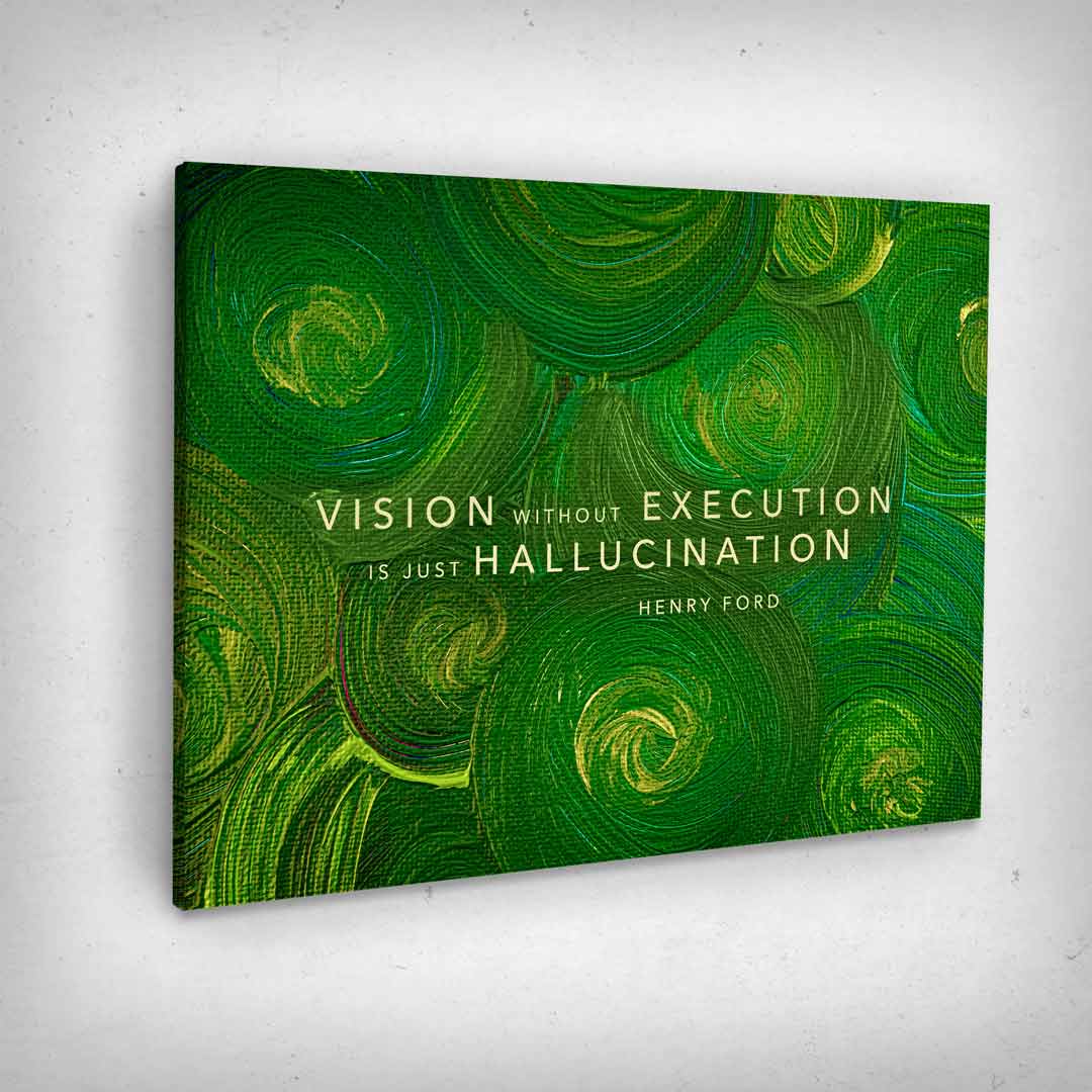 ”Hallucination“ canvas picture by Motivational Art side view