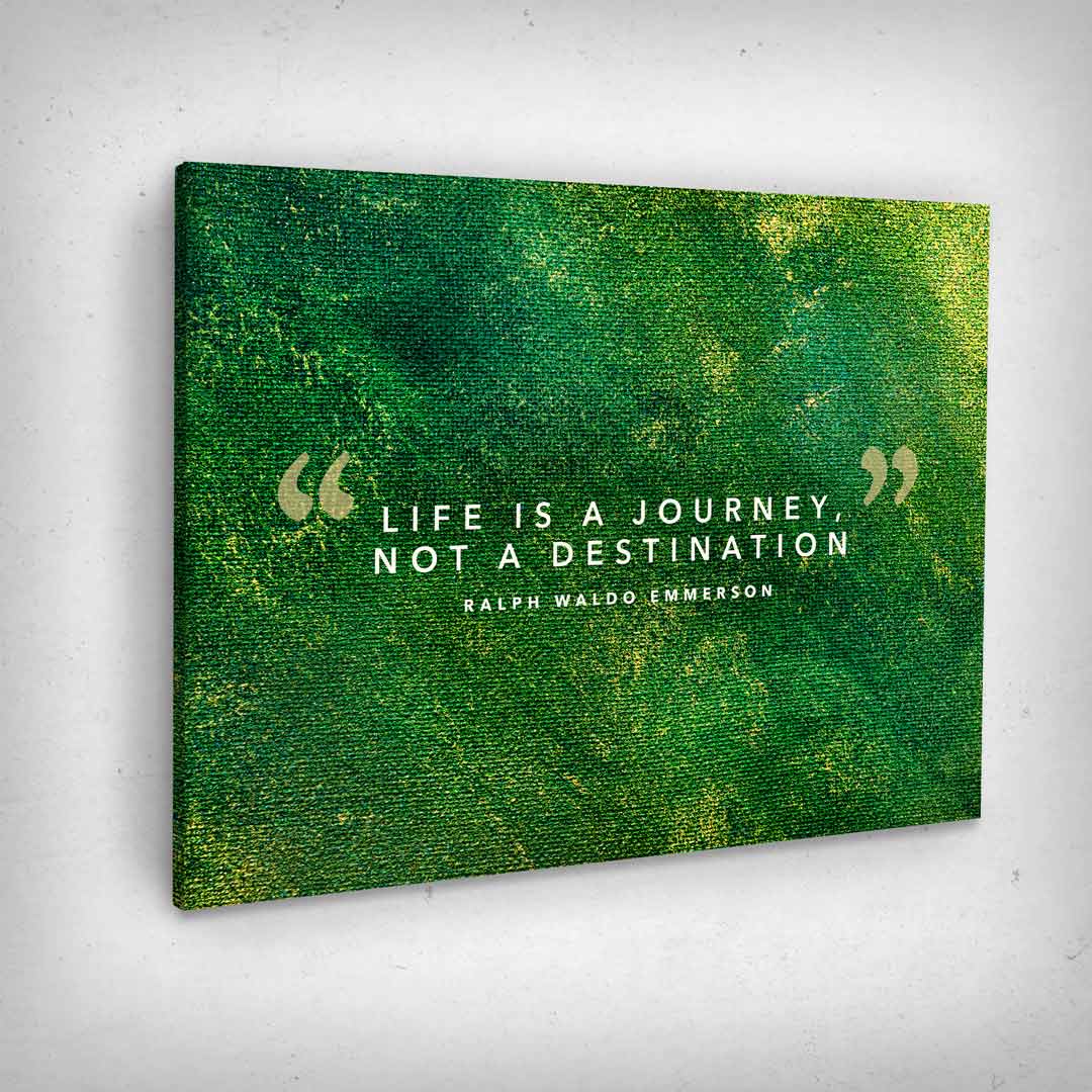 ”Life Definition“ canvas picture by Motivational Art side view