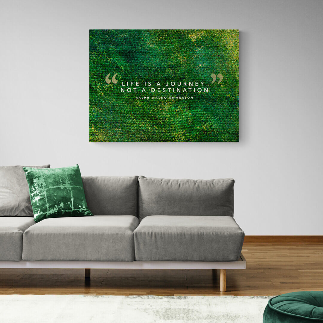 ”Life Definition“ Living Room Art canvas picture by Motivational Art