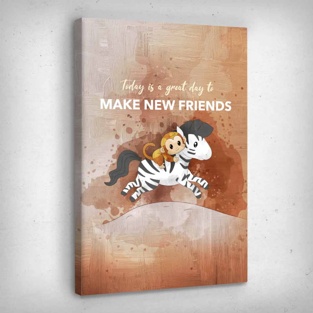 ”Try New Things“ canvas picture by Motivational Art side view