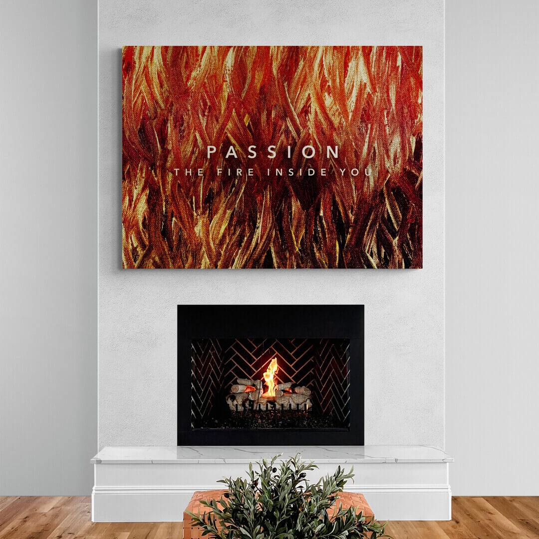 „Passion Quotes“ Living Room Art canvas picture by Motivational Art