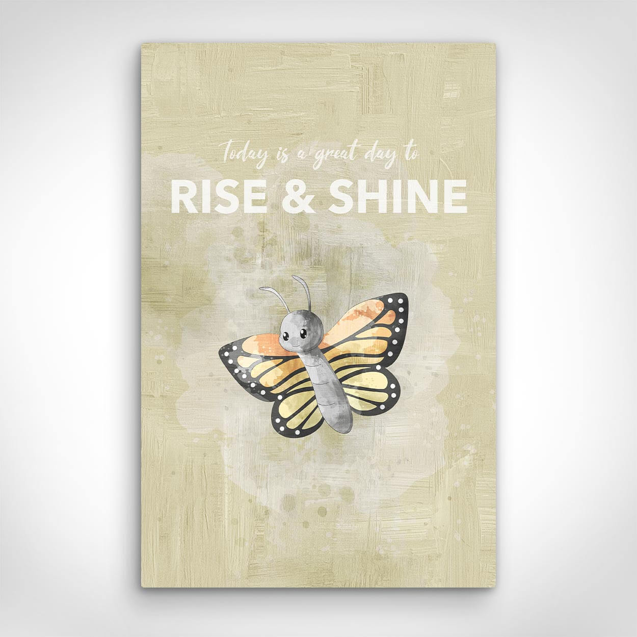 ”Rise & Shine“ canvas picture by Motivational Art front view