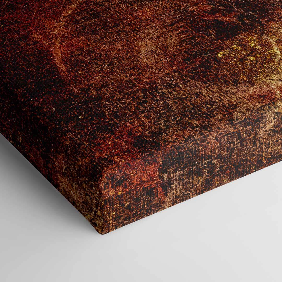 Closeup of ”Time Quote by Seneca“ canvas picture by Motivational Art