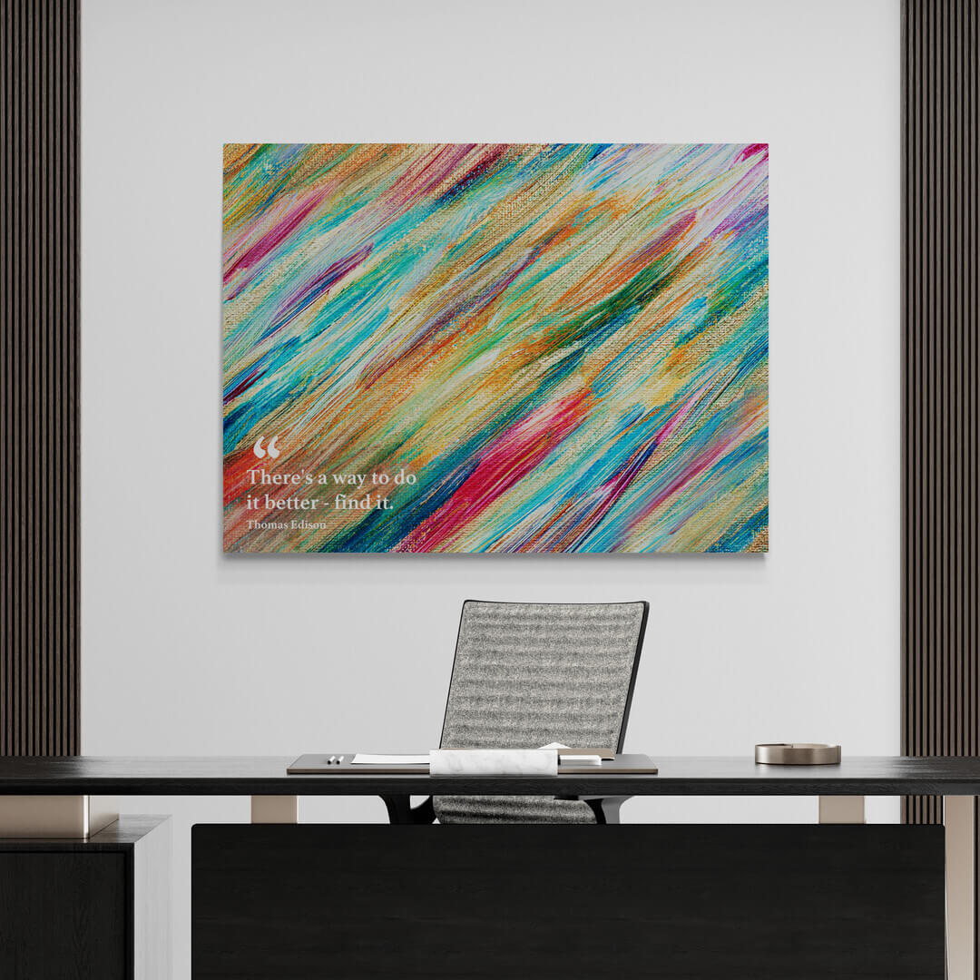 ”A Better Way“ Office Art canvas picture by Motivational Art