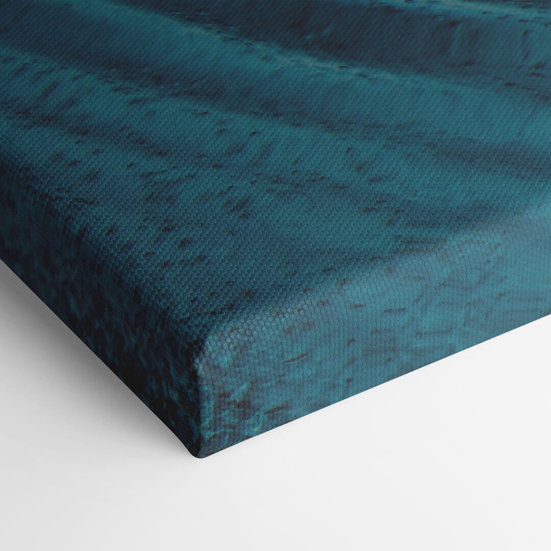 Closeup of ”The Ocean In A Drop“ canvas picture by Motivational Art