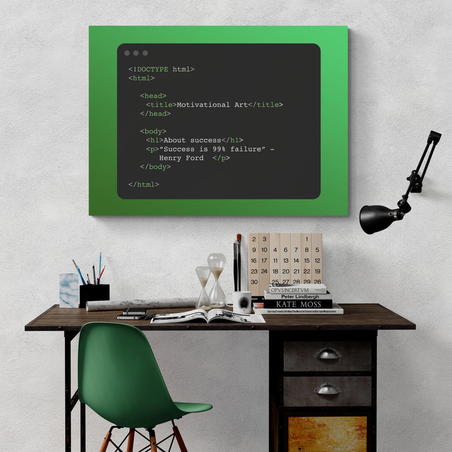 „Success Definition“ Office Art canvas picture by Motivational Art