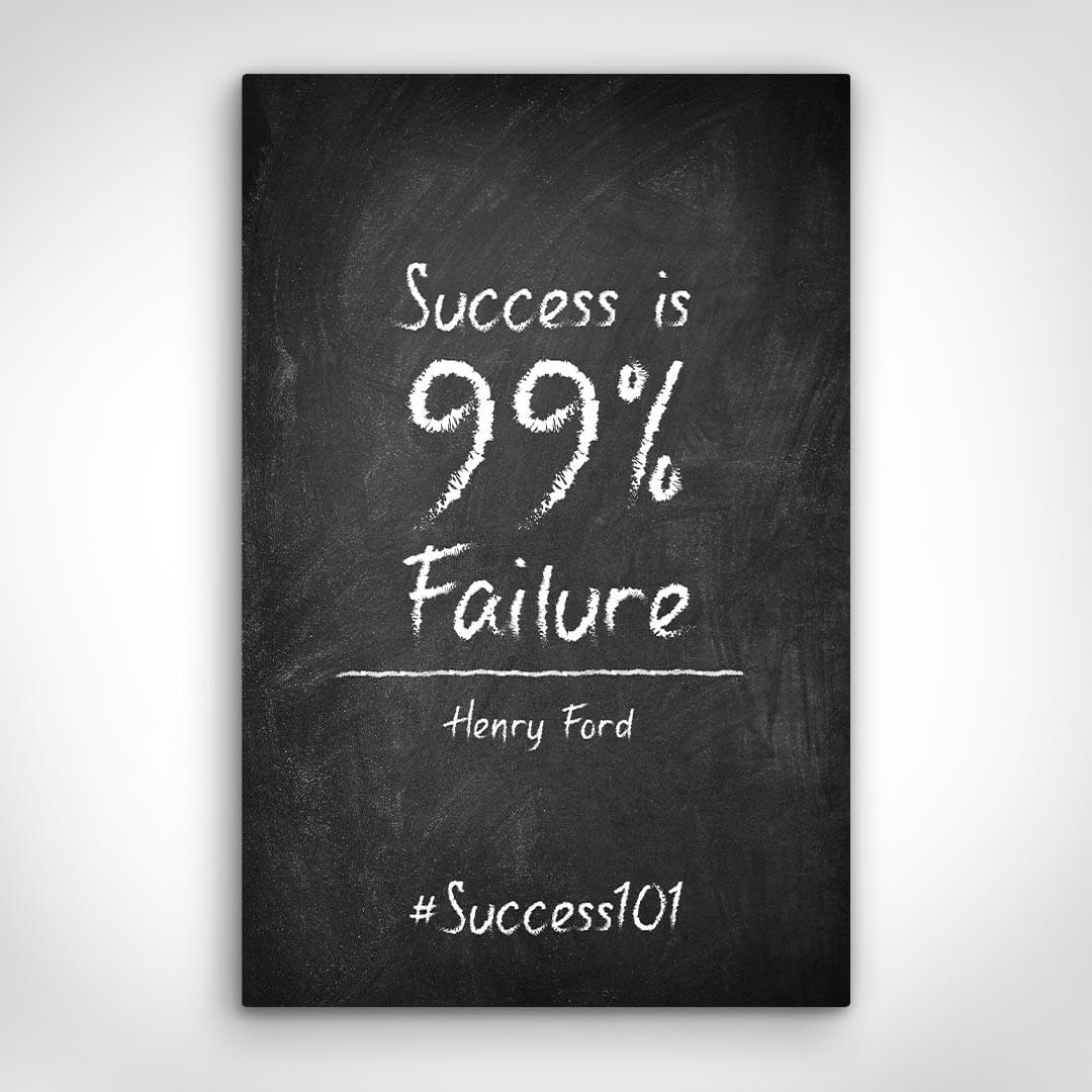 „Success Definition“ canvas picture by Motivational Art front view