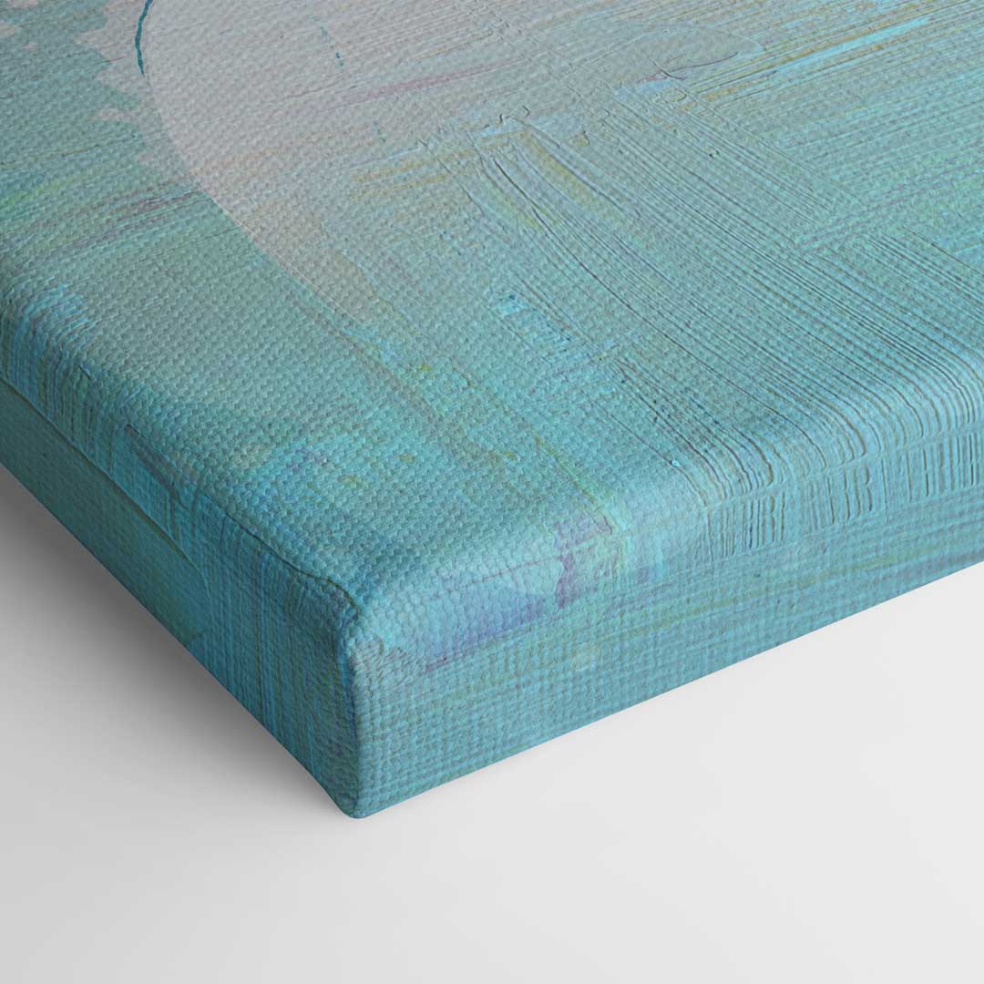 Closeup of canvas picture