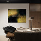 ”Don't Hate Congratulate“ Office Art canvas picture by Motivational Art 