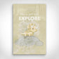 ”Explore“ canvas picture by Motivational Art front view
