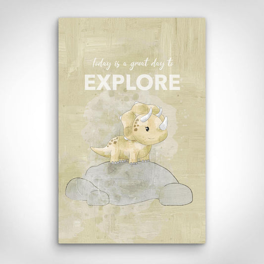 ”Explore“ canvas picture by Motivational Art front view