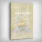 ”Explore“ canvas picture by Motivational Art side view