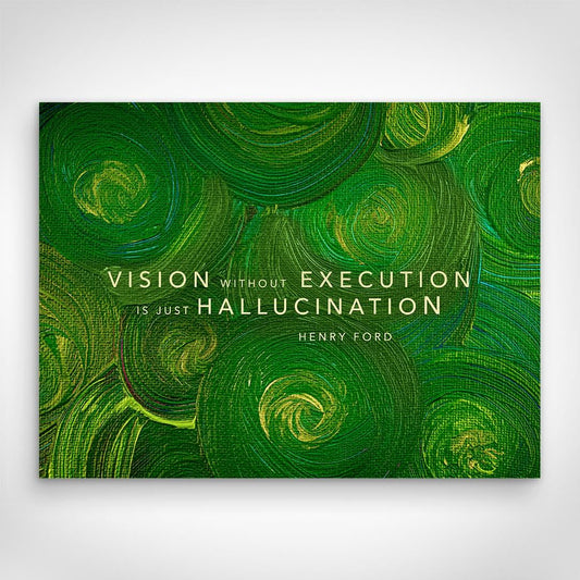 ”Hallucination“ canvas picture by Motivational Art front view