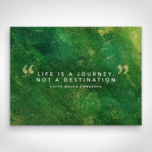 ”Life Definition“ canvas picture by Motivational Art front view