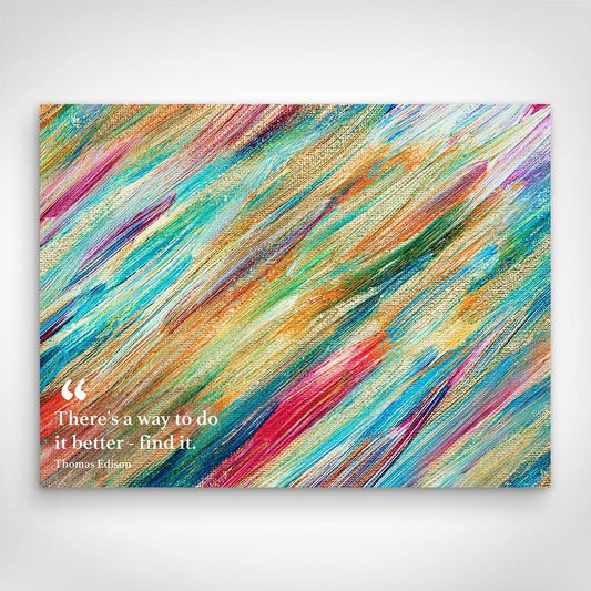 ”A Better Way“ canvas picture by Motivational Art front view