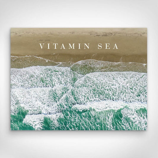 ”Vitamin Sea“ canvas picture by Motivational Art front view