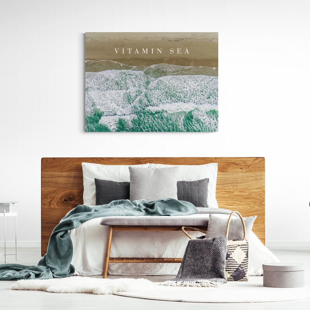 „Vitamin Sea“ Bedroom Art canvas picture by Motivational Art