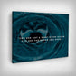 ”The Ocean In A Drop“ canvas picture by Motivational Art side view