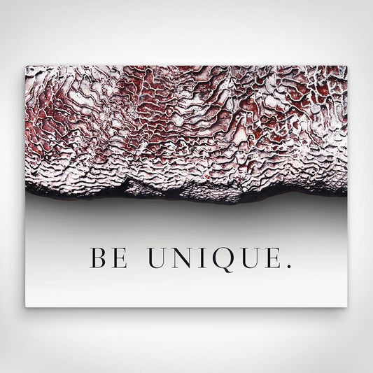 „Be Unique“ canvas picture by Motivational Art front view