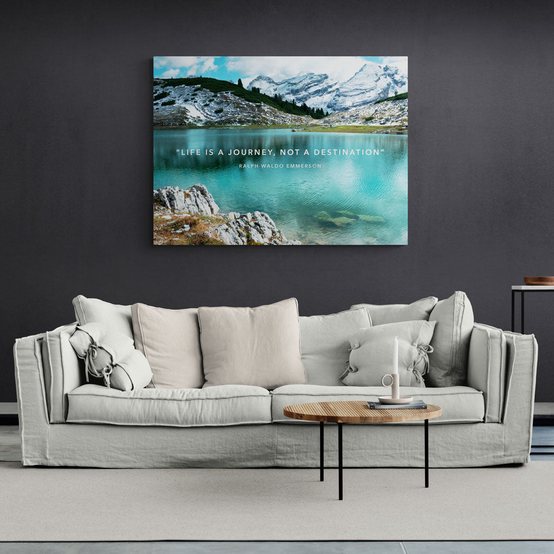 ”Life is a Journey“ Living Room Art canvas picture by Motivational Art