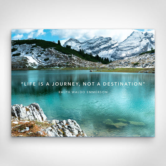 ”Life is a Journey“ canvas picture by Motivational Art front view