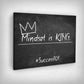 ”Mindset is King“ canvas picture by Motivational Art side view