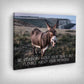 „Stubborn Donkey“ canvas picture by Motivational Art side view